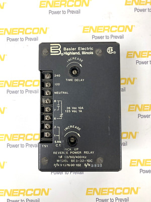 Basler Electric 9137600102 Reverse Power Relay