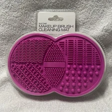 Makeup Brush Cleaning Mat, Silicone Makeup Brush Cleaning Mat, Pink Make up ...