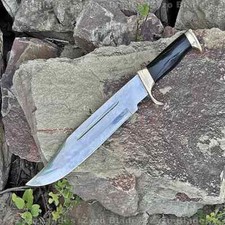 Bowie Knife With Sheath 18 Inch Mirror Polished Stainless Steel Blade Bowie Knif