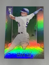 Gavin Lux 2020 Panini Chronicles Titanium Green Rookie #17 Los Angeles Dodgers