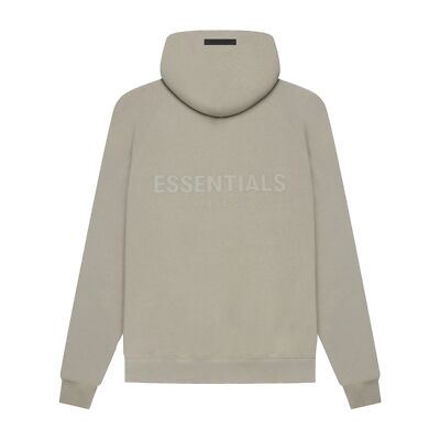 Fear of God Essentials Pull-Over Hoodie (SS21) Moss/Goat | eBay