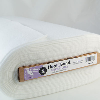 HEAT N BOND FUSIBLE FLEECE High Loft Bag Making Iron On Choice Lengths up  to 2m UK