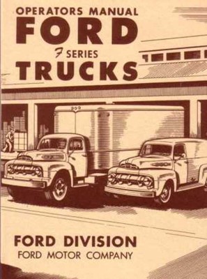 1951 Ford Truck Owners Manual User Guide Reference Operator Book Fuses Fluids