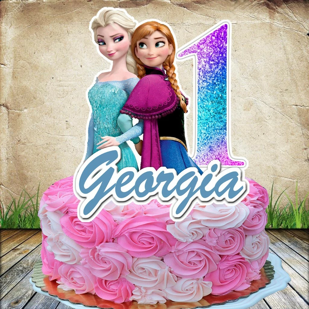 Frozen Elsa and Anna Cake Topper | eBay