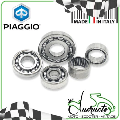 KIT CUSCINETTI ALBERO MOTORE E RUOTA MOZZO POSTERIORE PER VESPA PX 125 150 200
