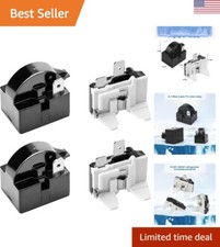 Refrigerator Starter Relay and Overload Protector - 4 PCS - Compatible with L...