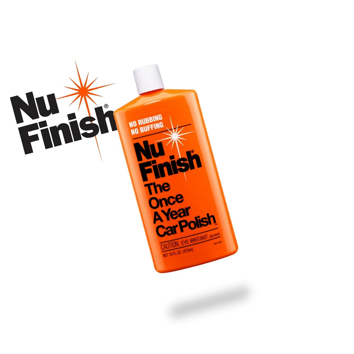 Nu-Finish Liquid Polish 16 oz for Cars, Advanced Top Coat Sealant with  Simple