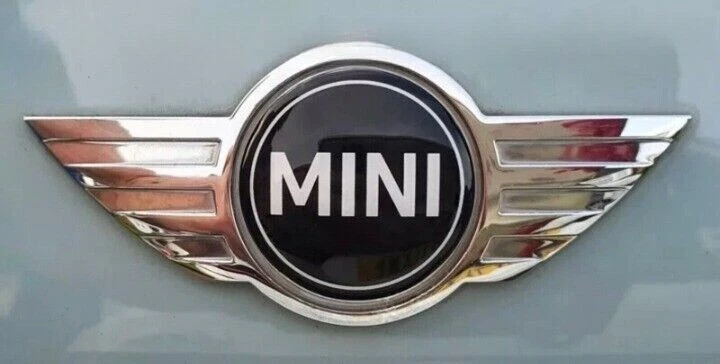 STEMMA PER MINI COOPER ADESIVO LOGO FREGIO COFANO ANTERIORE POSTERIORE 2 PEZZI - Immagine 2 di 4