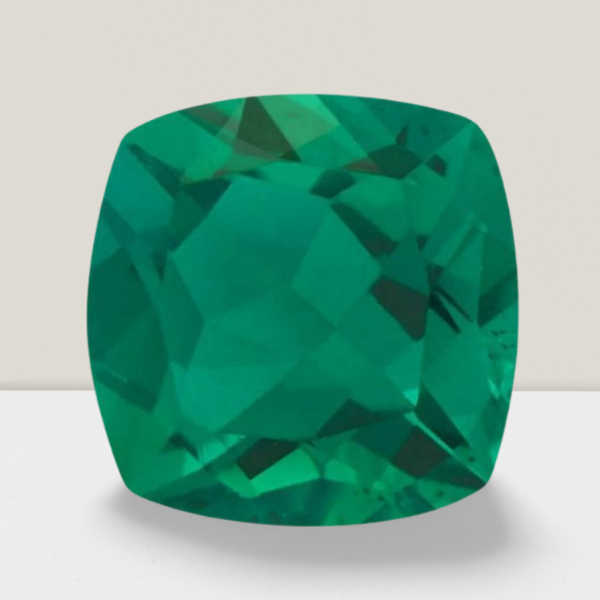 Emerald Cushion Cut Gemstone 4.2 Cts - 10 mm AAA+ Loose Gem