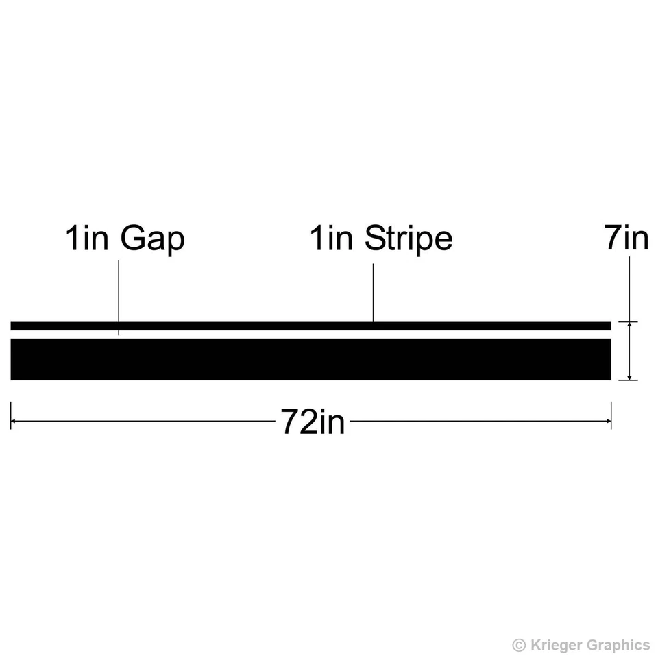 Single Offset 3M Rally Racing Stripes for BMW M3 M5 M6 Z3 Z4 Z8 128i 318i 328i - Image 4 of 4
