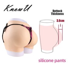 KnowU Silicone Hip Pants Buttocks Open Crotch Panty Underwear Crossdresser Cos