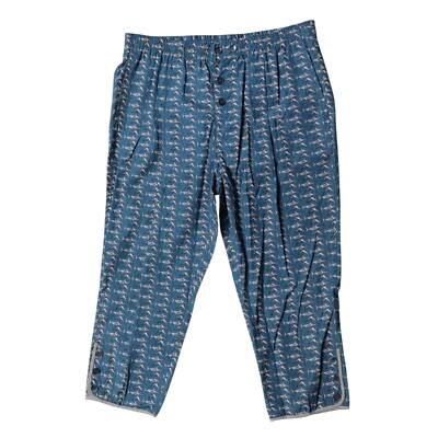 DOLCE & GABBANA Swimwear Blue Shark Print Cropped Beachwear IT4 / US S 570usd
