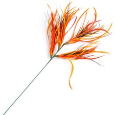 Set of 4 Factory Direct Craft Colorful Orange Feather 26" Accenting Sprays