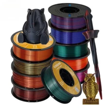 3D Printer Filament Silk PLA 2 Color for 3D Printing Plastic Materials 1.75mm
