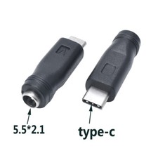 DC Power Adapter Converter 5.5x2.1mm Female Jack To USB Type C Male Connec z8
