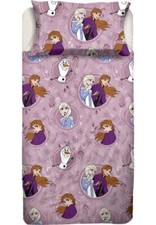 Completo lenzuola in flanella Frozen Disney per letto Singolo J974