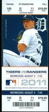 2011 Tigers vs Rangers Ticket: Alex Avila and Ryan Raburn homered