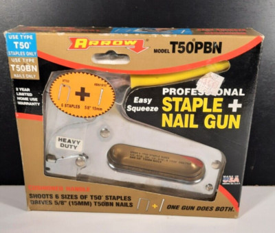 Arrow T50PBN   Heavy Duty Stapler and Nail Gun-Made in the USA