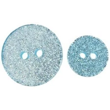 Sewology Glitter Buttons Assortment - Turquoise