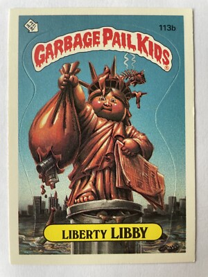 Mülleimer Karte Kids TOPPS Les Crados GPK 1986 LIBERTY LIBBY 113b