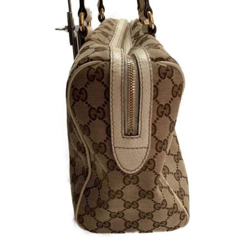 GUCCI Charmy Shoulder Hand Bag GG Canvas Leather 154180 Brown #33 - Picture 4 of 9