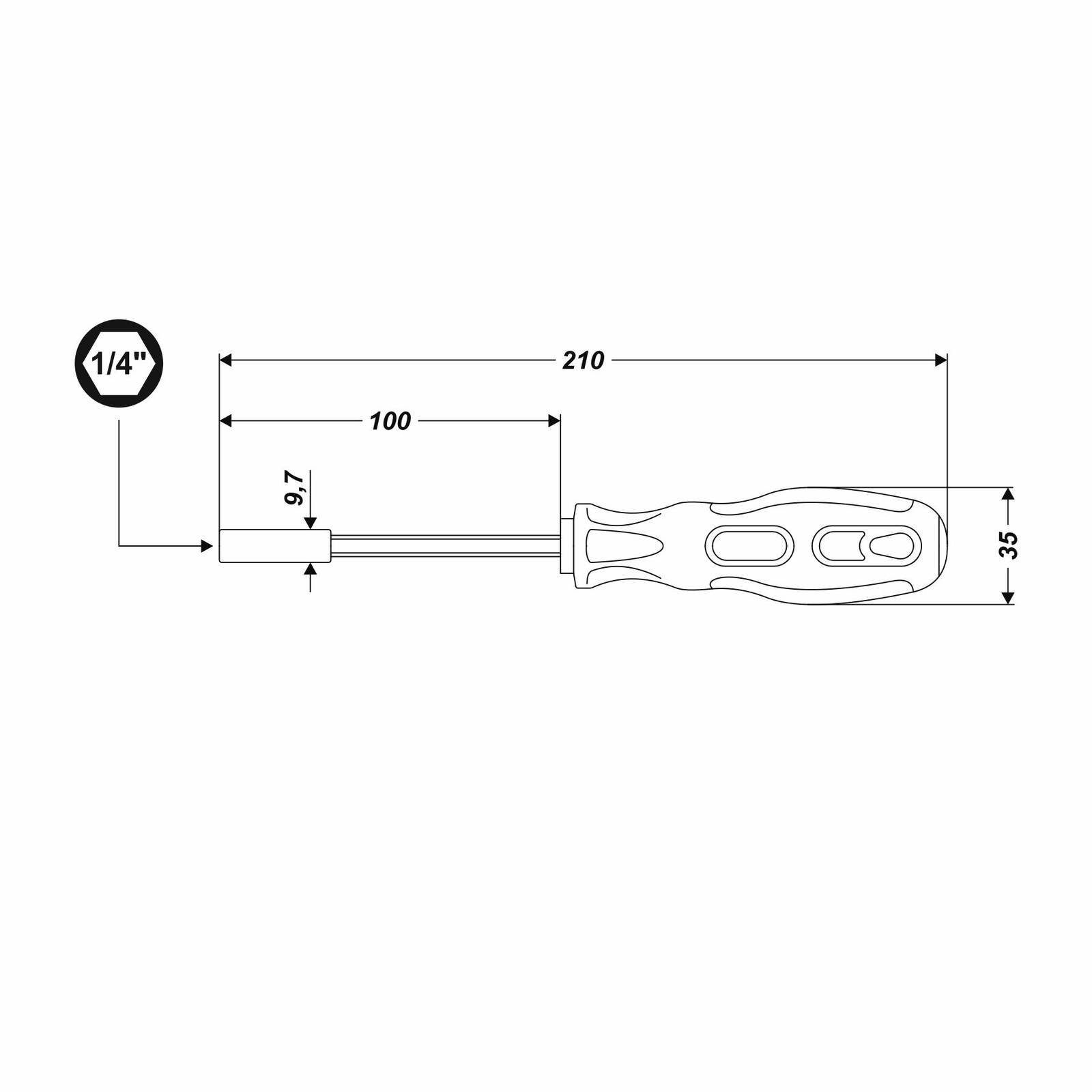 Magnetischer Schraubendreher-Bithalter – 3 Stück, Für 6,35 Mm Bits, Anti-Drop, Kompakt
