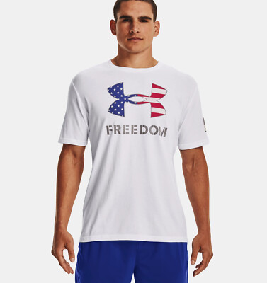 Under Armour Mens UA Freedom Big Flag Logo Short Sleeve Graphic T