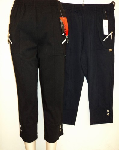 Damen Stretch Sommerhosen Caprihose 3/4 Hosen Schlupfhosen 7/8 Hosen 38 bis 54 - Picture 14 of 18