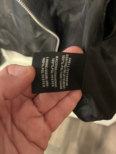 7 For All Mankind Leather Jacket Women’s Sz Medium Black Biker Bomber Coat Moto - Picture 8 of 13