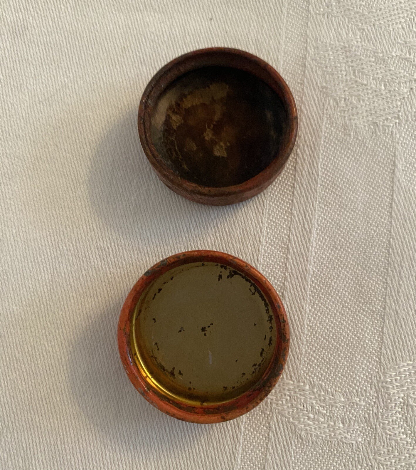 Vintage Griffiths Milk Glass Hoosier Spice Jars Curry Powder and Allspice w/Lids