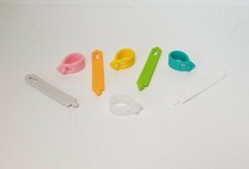 Multicolor Silicone Cable Management Straps 8 Pack green white yellow organize