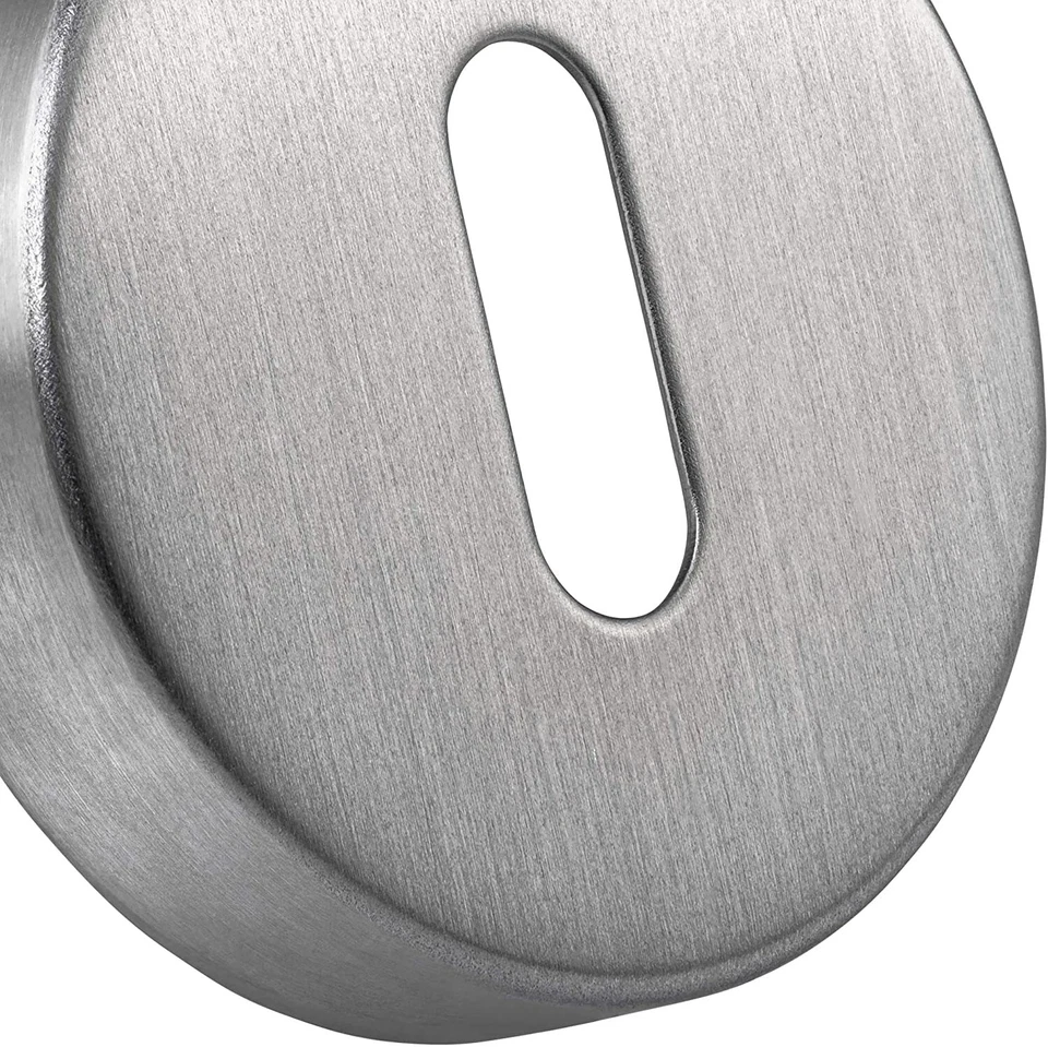 Schlüssel-Rosette Edelstahl matt Türrosette rund BB Schlüsselloch Abdeckung - Bild 2 von 4