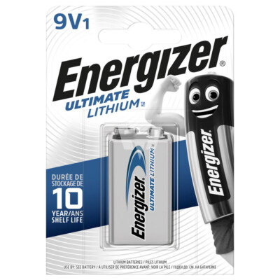 kQ Energizer Batterie Lithium E-Block 9V L522 für Rauchmelder