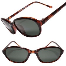Iconic 90s Aesthetic Rare Collectible Genuine Vintage Tortoise Oval Sunglasses