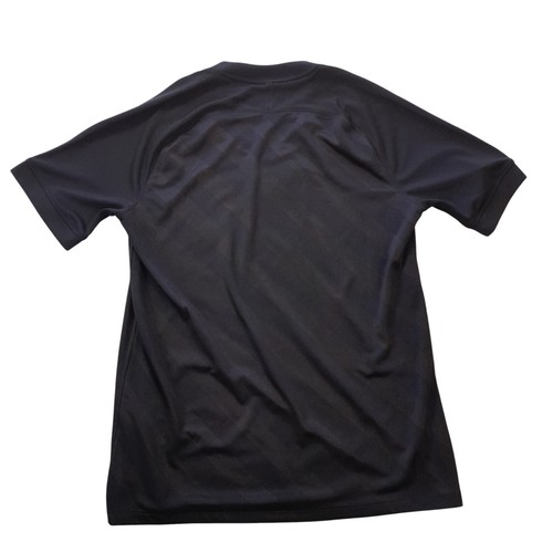 Nike Dri-Fit soccer jersey TEEN M/black+white embroidered logo/short sleeves - Picture 9 of 9