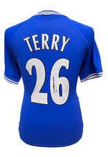 JOHN TERRY SIGNED CHELSEA OFFICIAL RETRO 2000 FOOTBALL SHIRT SEE PROOF & COA