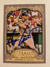 Ryan Lavarnway Signed Topps #213 2012 Card Boston Red Sox Auto MLB RAD