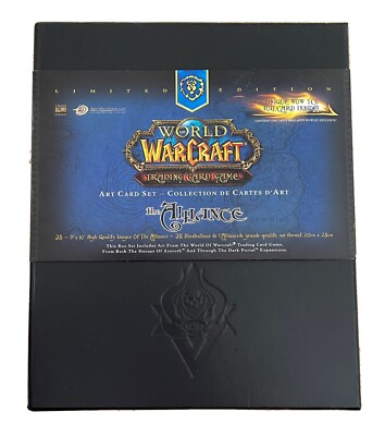 World of Warcraft Trading Card Game Alliance Art Card Set 35 8x10 Art Cards  Rare