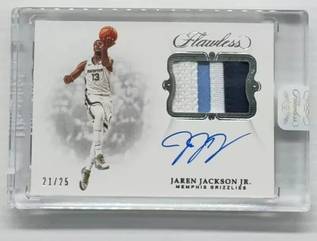 2018-19 Flawless Jaren Jackson Jr. Patch Autograph Auto #21/25 Grizzlies