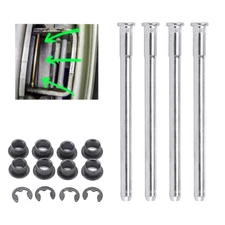 Door Hinge Pins & Pin Bushing Kit For 1988-2002 Chevy GMC Fullsize Truck 2 Door
