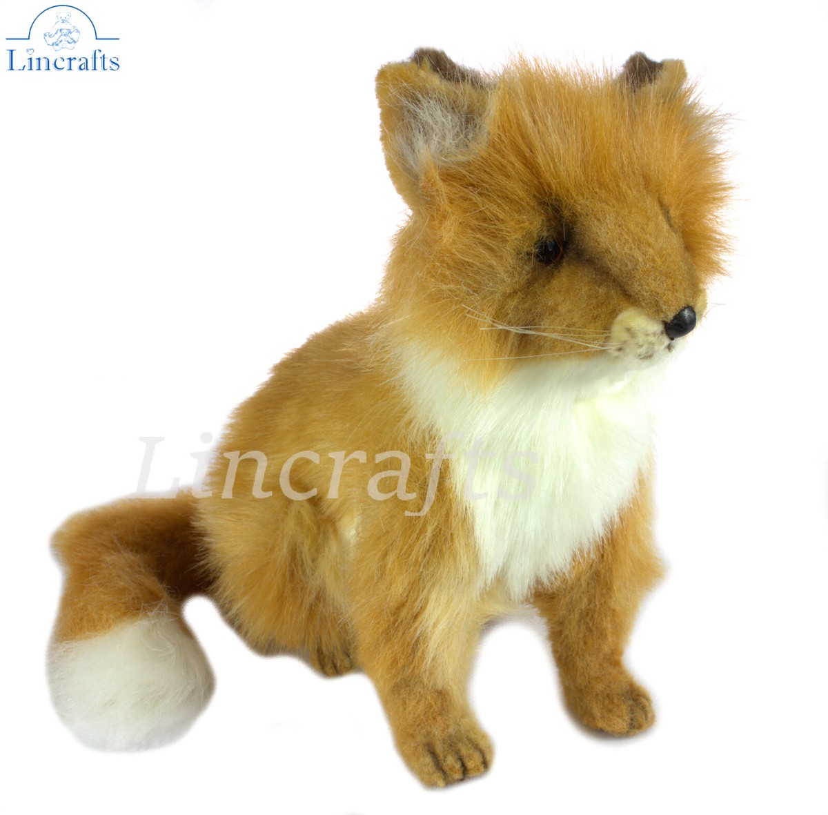 Hansa Sitting Fox Cub 6996 Plush Soft Toy Sold by Lincrafts UK Est