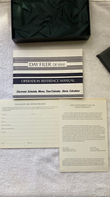 seiko day filer DF-1000 Aplication Digital Computer. *RARE* | eBay