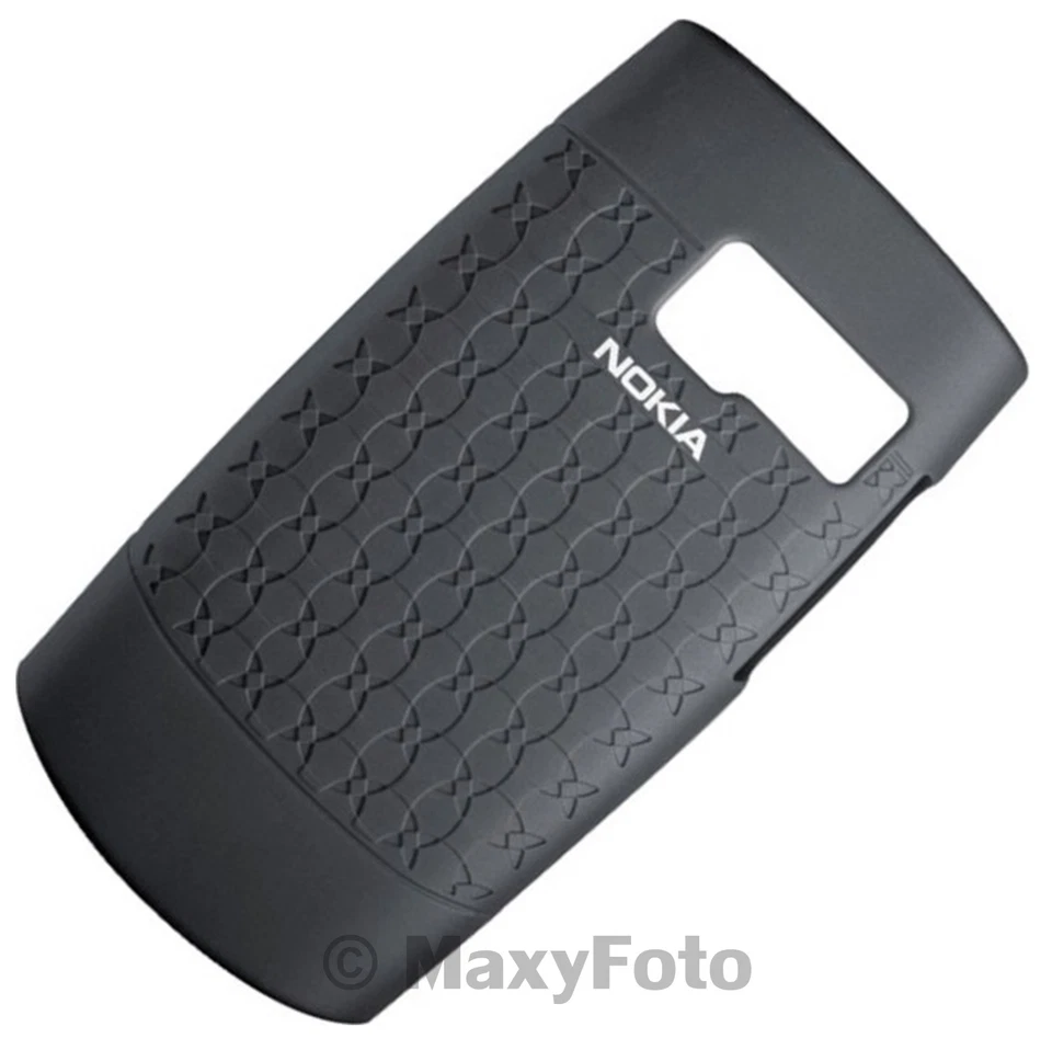 NOKIA CUSTODIA BACK COVER SILICONE CASE ORIGINALE CC-1015 PER X2-01 NERA BLACK - Immagine 2 di 4