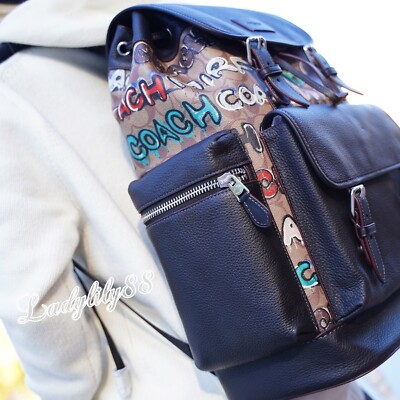 NWT Coach X Mint + Serf Sprint Backpack In Signature Canvas