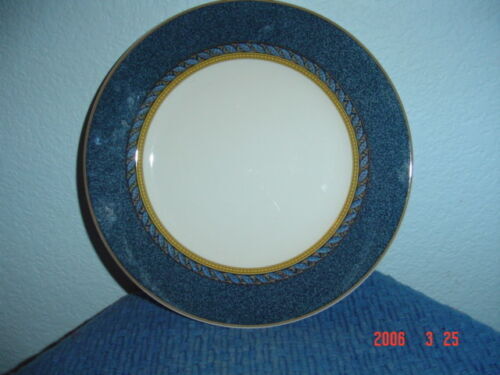 Vintage Cake Plate And Server Pink Rose W/ Blue Baby Breath Floral