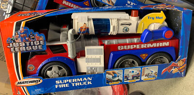 Superman Justice League Matchbox Costco Exclusive Firetruck 2003 In Box Rare