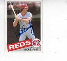 1985 Topps #779 Nick Esasky Cincinnati Reds Signature Autograph -