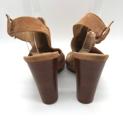 Tahari Womens Margaret Sandals Suede Slingback Laser Cut Open Toe Beige Size 10M - Picture 5 of 9