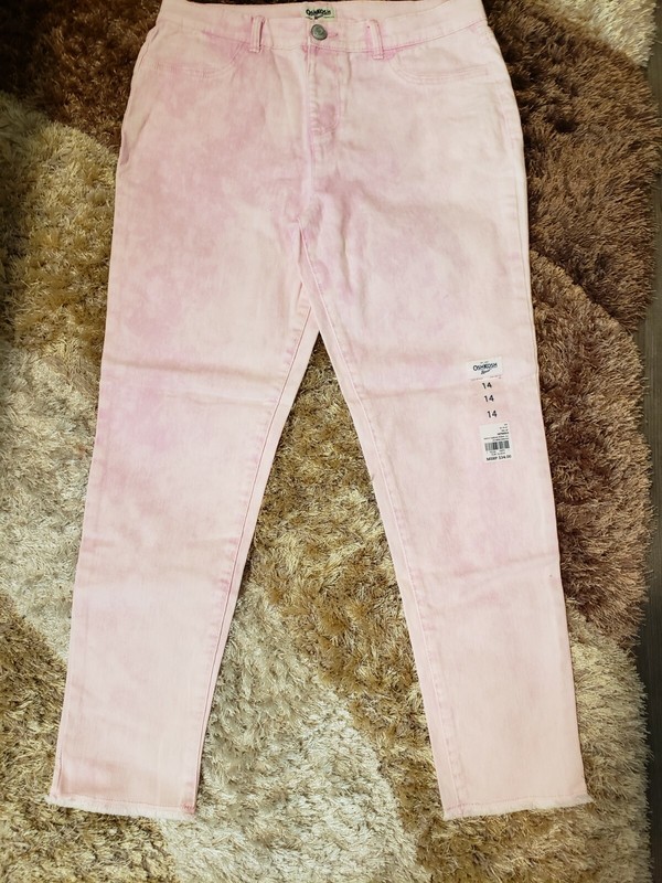 OSHKOSH Pink Girls Jeggins NWT Size 14 plus BONUS 2nd Pair 