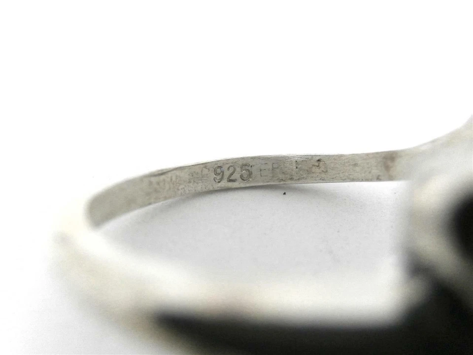 NUEVO DE LOTE - KABANA Anillo de derivación de plata esterlina granate natural DOLPHIN tamaños 8,5 o 9 Foto 3 de 4